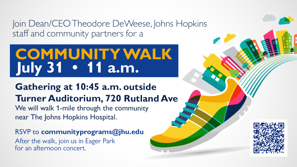 Flyer for the community walk